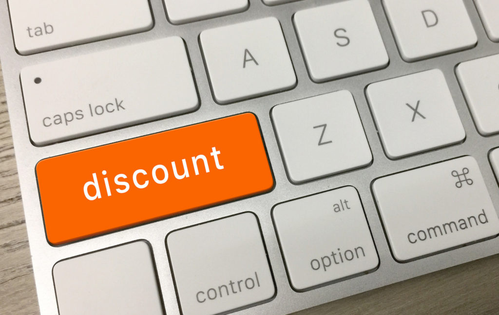 Hit the discount button